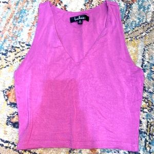 Lulus basic crop top tank top
